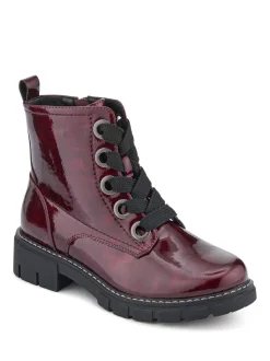Rouge - Bottes cheville épaisses Pavers Coupe large