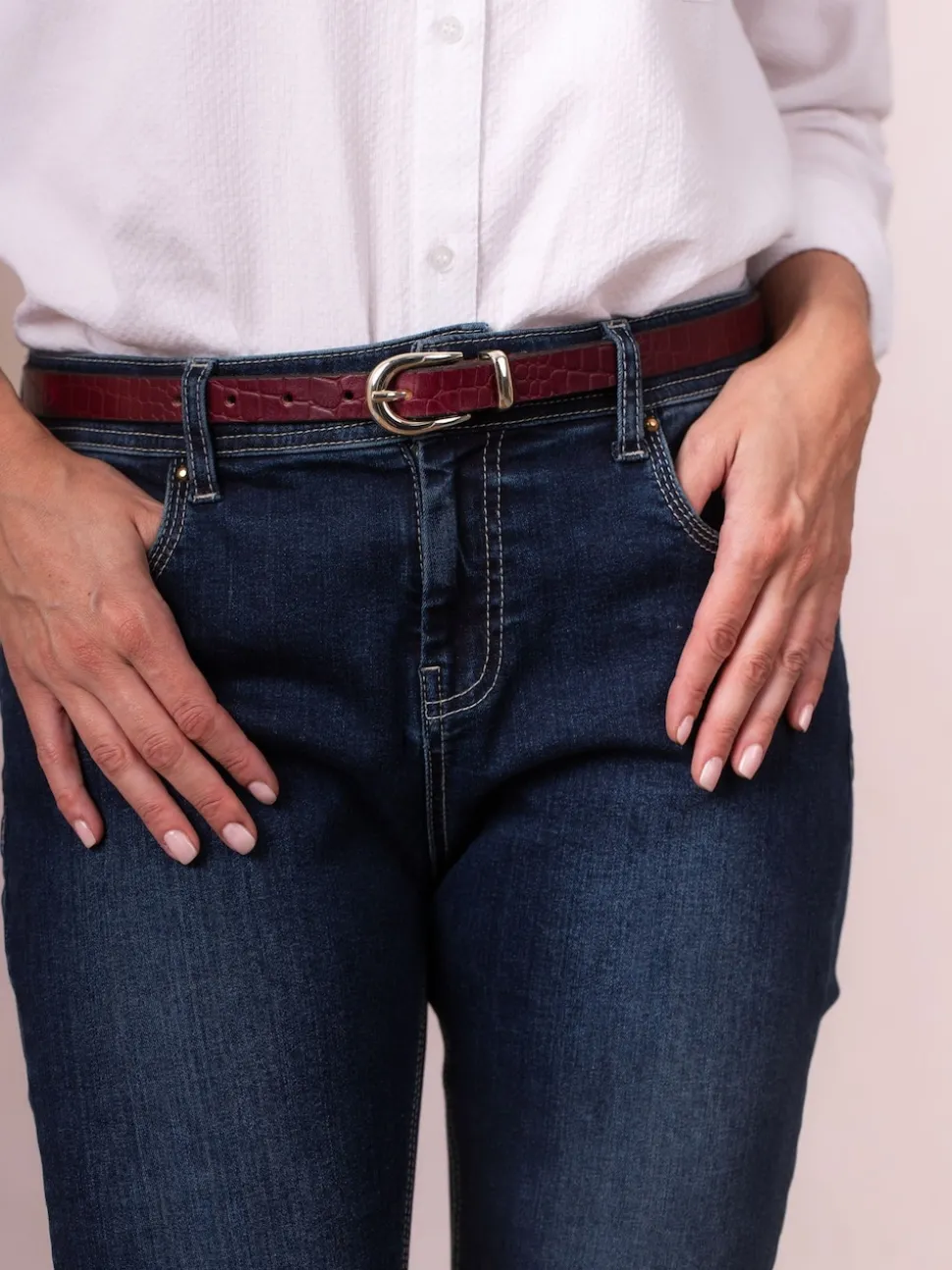 Rouge - Ceinture Lakeland Leather Kirkby