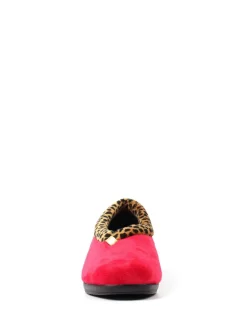 Rouge - Chaussons compensés Lunar Paloma à imprimé animal