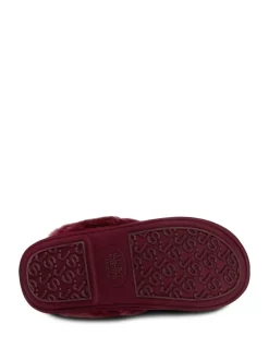 Rouge - Chaussons Just Sheepskin Duchess femme en peau de mouton