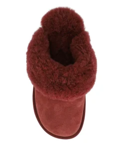 Rouge - Chaussons mules Jones Bootmaker Bella-Rose en peau de mouton