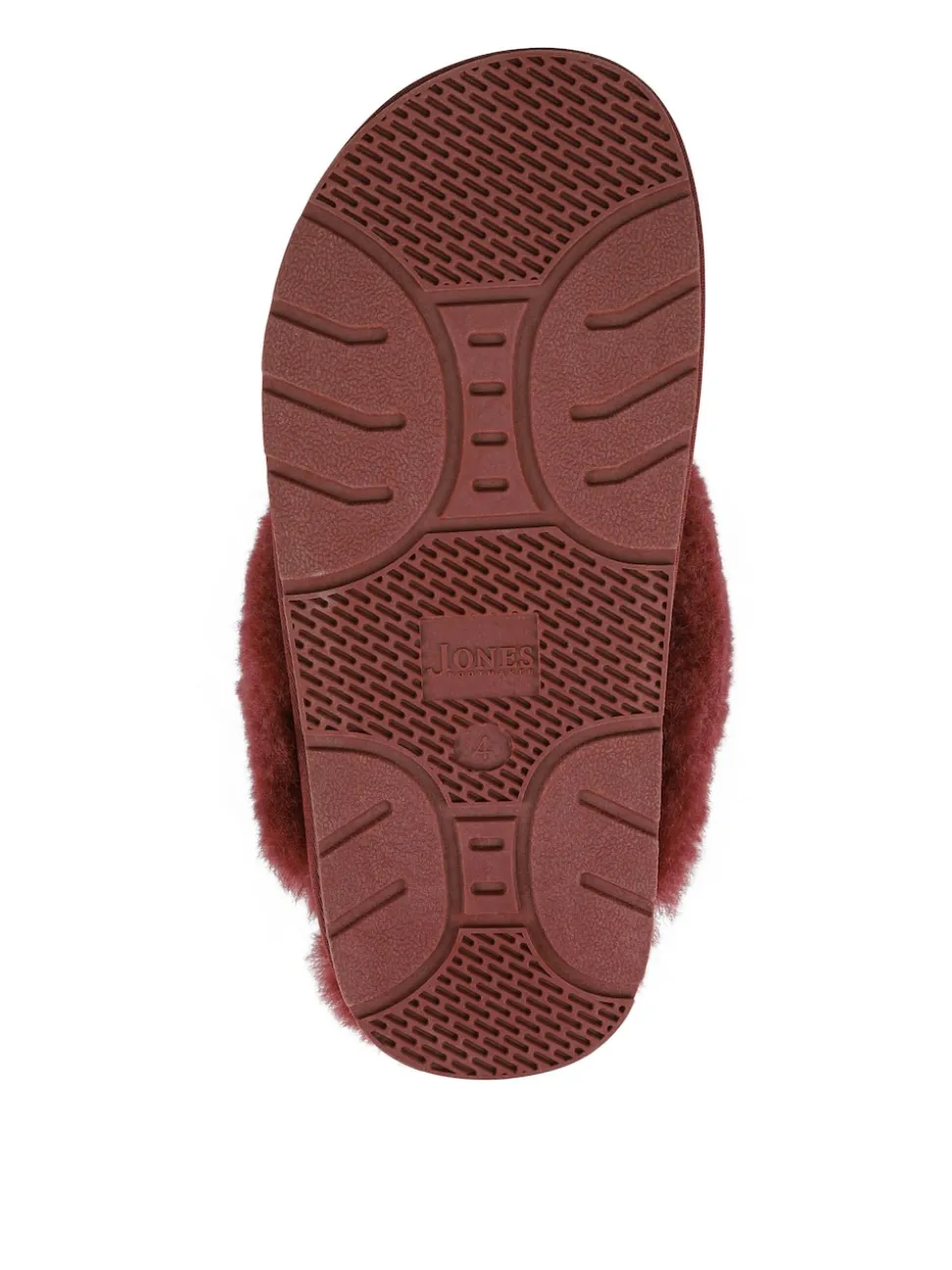 Rouge - Chaussons mules Jones Bootmaker Bella-Rose en peau de mouton