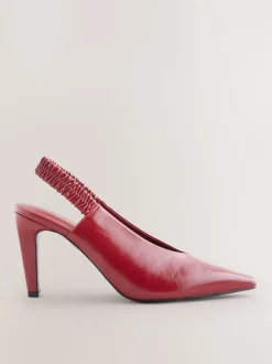Rouge - Chaussures à talons hauts à bout pointu