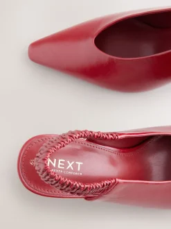 Rouge - Chaussures à talons hauts à bout pointu