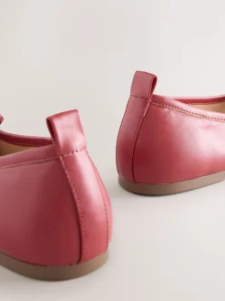 Rouge - Chaussures plates Forever Comfort® à bout rond Cravate