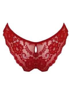 Rouge - Culotte Pour Moi Fleur effrontée en forme de V