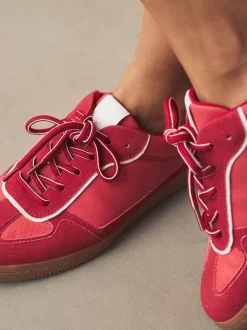 Rouge - Formateurs lacets