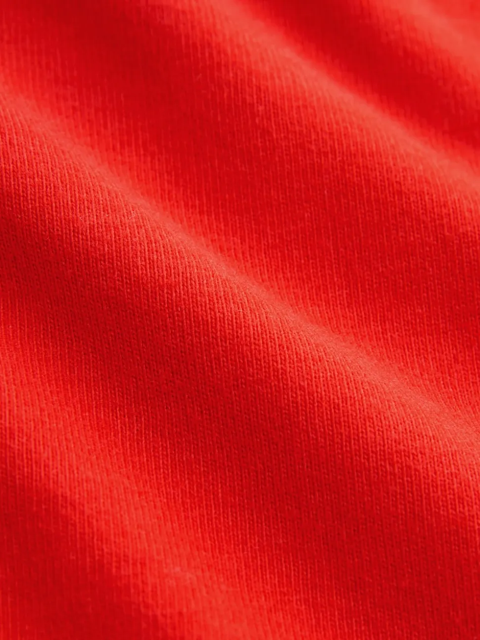 Rouge - Haut à manches courtes orné à manches courtes et col ras du cou