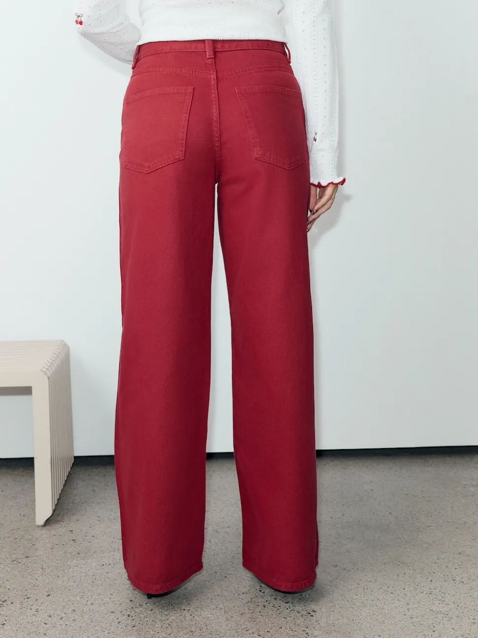 Rouge - Jean large