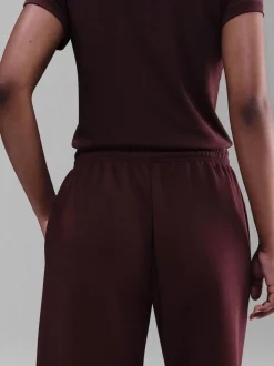 Rouge - Jogging oversize en polaire Phoenix taille haute Nike