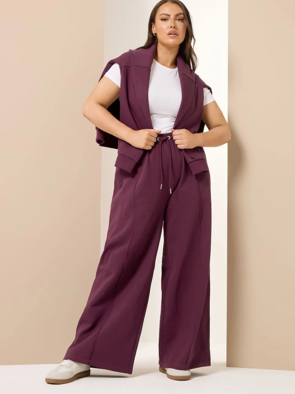 Rouge - Jogging Yours Curve jambes larges