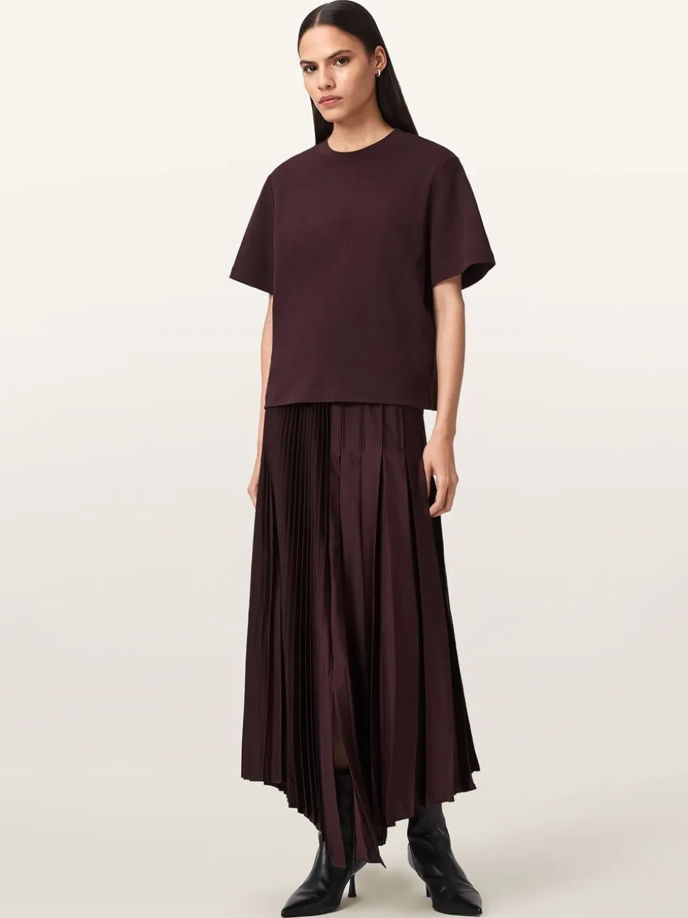 Rouge - Jupe AllSaints Jax