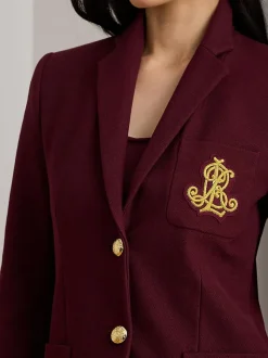 Rouge - Lauren Ralph Lauren Anfisa Crest Logo Blazer Veste