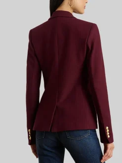 Rouge - Lauren Ralph Lauren Anfisa Crest Logo Blazer Veste