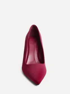 Rouge - Linzi talons aiguilles Coupe large Aim Closed Court