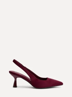 Rouge - Linzi talons Izzie Coupe large à bride arrière