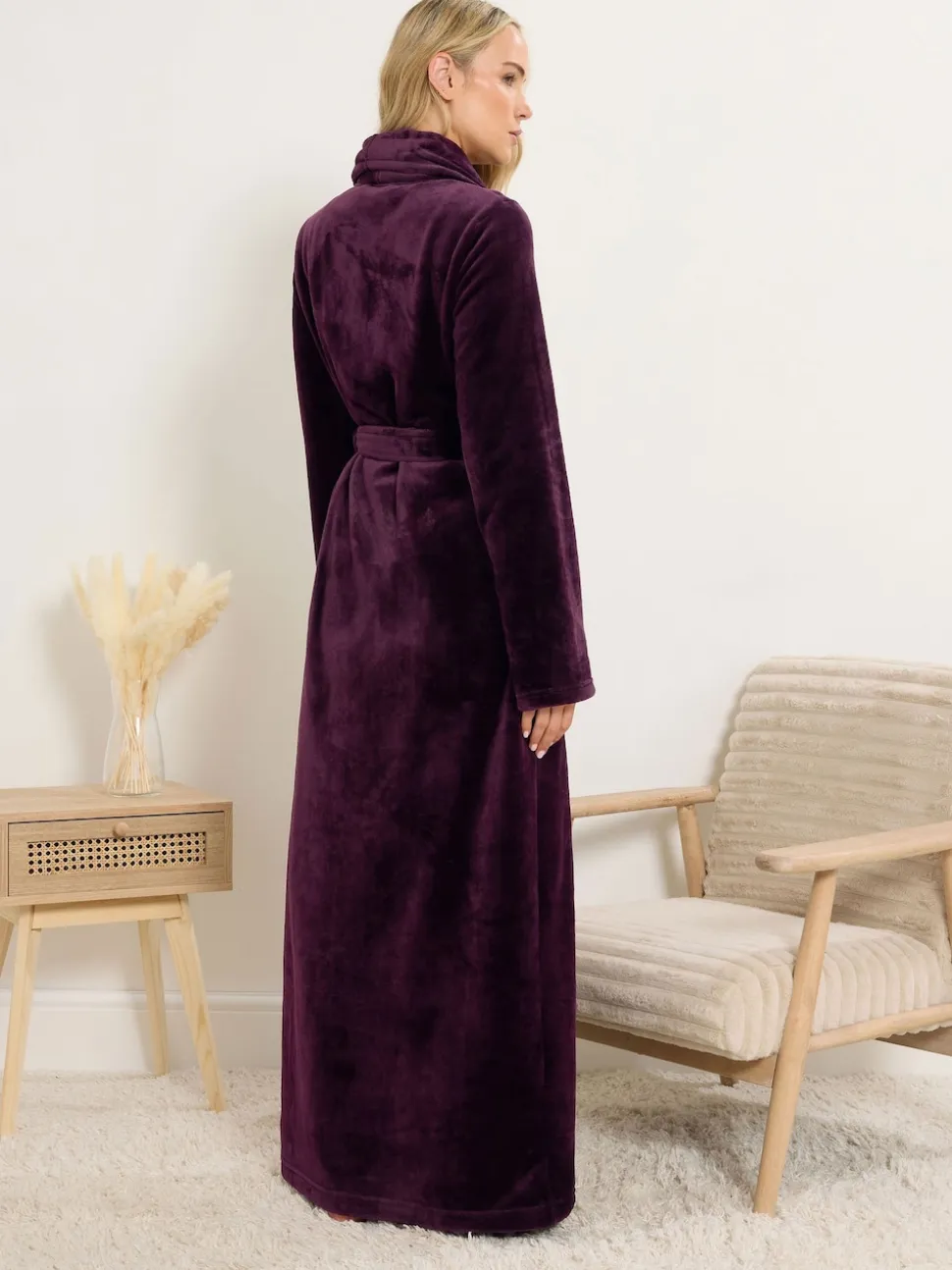Rouge - Long Tall Sally Peignoir châle Super Luxe Maxi