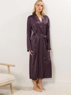 Rouge - Long Tall Sally Peignoir maxi en satin