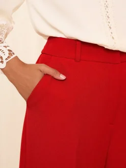 Rouge - Love & Roses Pantalons amples