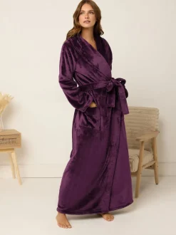 Rouge - M&Co Peignoir châle Super Luxe Maxi