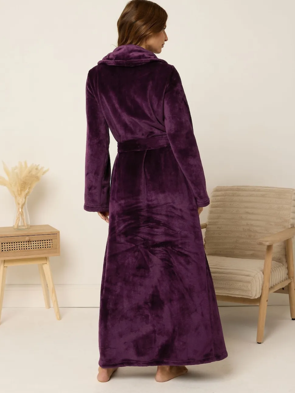 Rouge - M&Co Peignoir châle Super Luxe Maxi