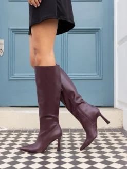 Rouge - Novo Bottes au genou stretch à bout pointu Galaxy pointu