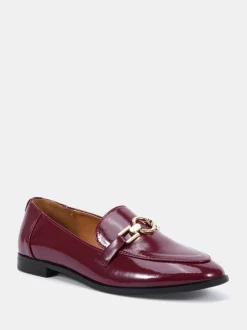 Rouge - Novo Mocassins à bordure celeste avec anneau