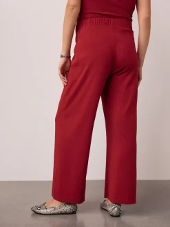Rouge - Pantalons Grossesse ultra-doux Jambe large