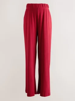 Rouge - Pantalons Grossesse ultra-doux Jambe large