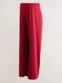 Rouge - Pantalons Grossesse ultra-doux Jambe large