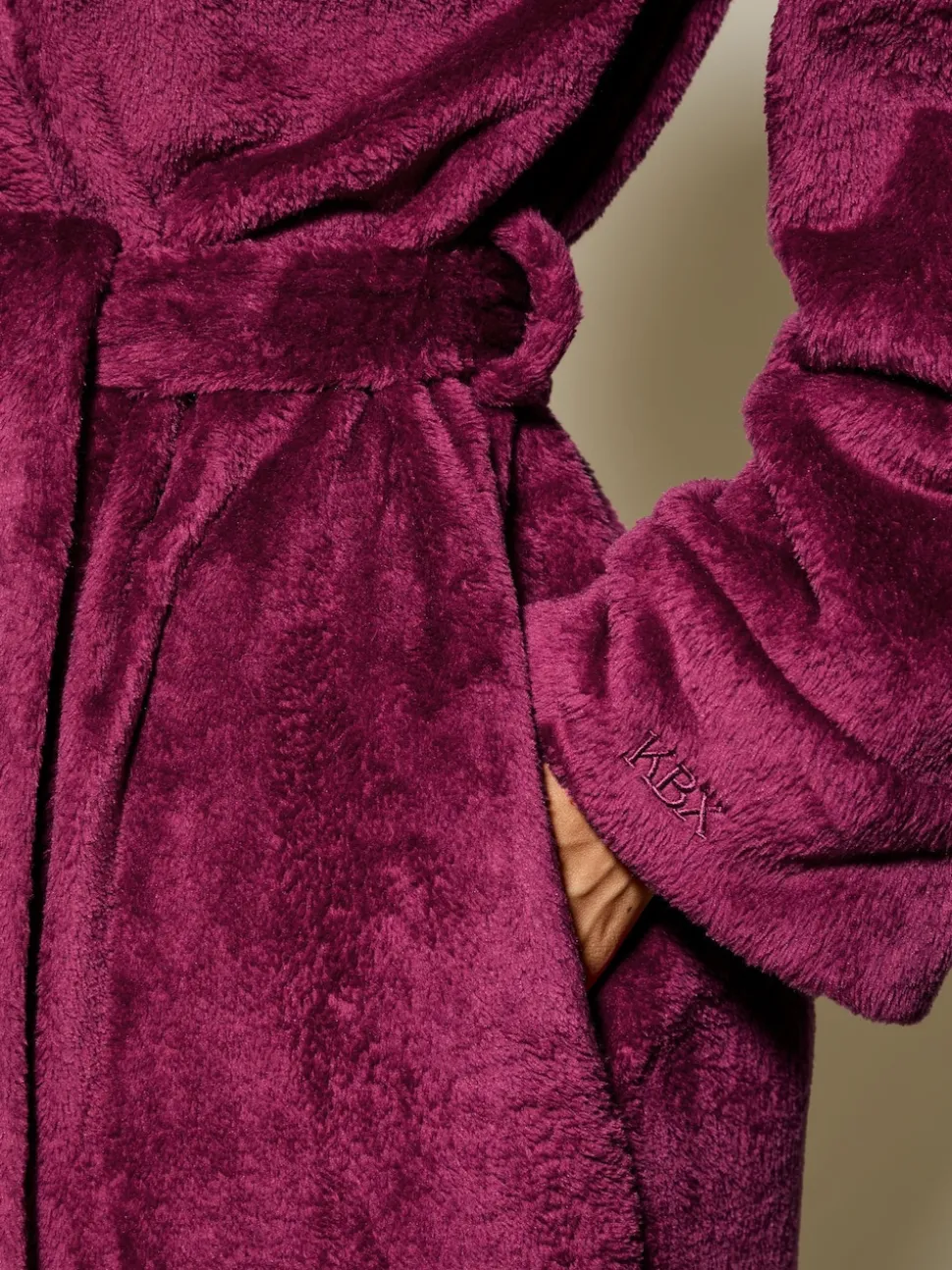 Rouge - Peignoir KBX Rosa duveteux