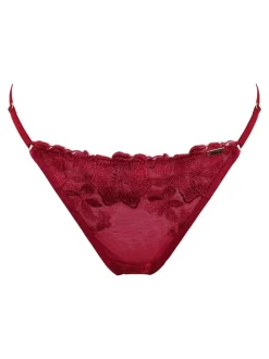 Rouge - Pour Moi Inde Bold Fleuri brodé