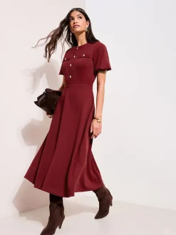 Rouge - Robe mi-longue Friends Like These Military