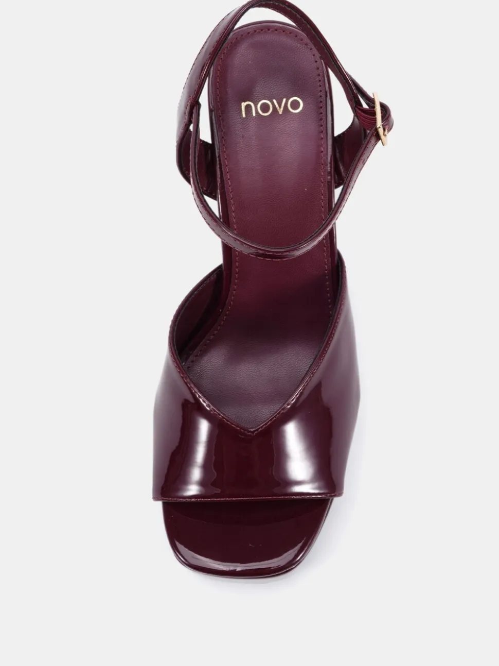 Rouge - Sandales à talons plateforme Novo Layla