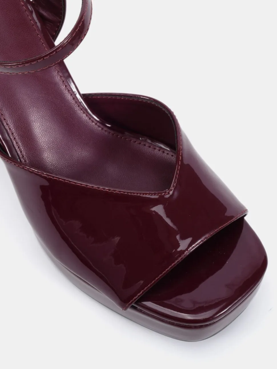 Rouge - Sandales à talons plateforme Novo Layla