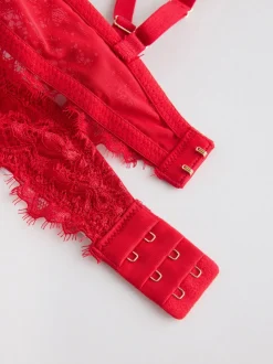 Rouge - Soutien-gorge A-E en dentelle