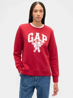 Rouge - Sweat Gap décontracté à logo