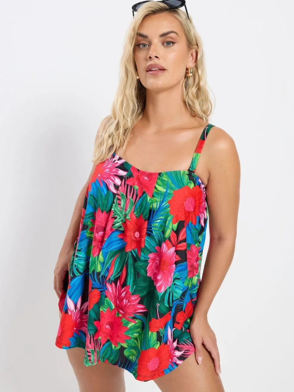 Rouge - Tankini trapé Yours Curve