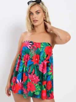 Rouge - Tankini trapé Yours Curve