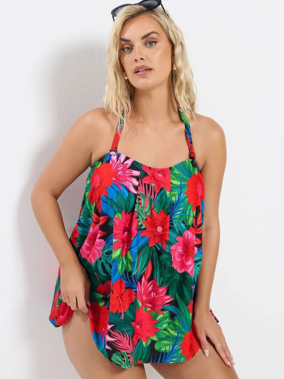 Rouge - Tankini trapé Yours Curve