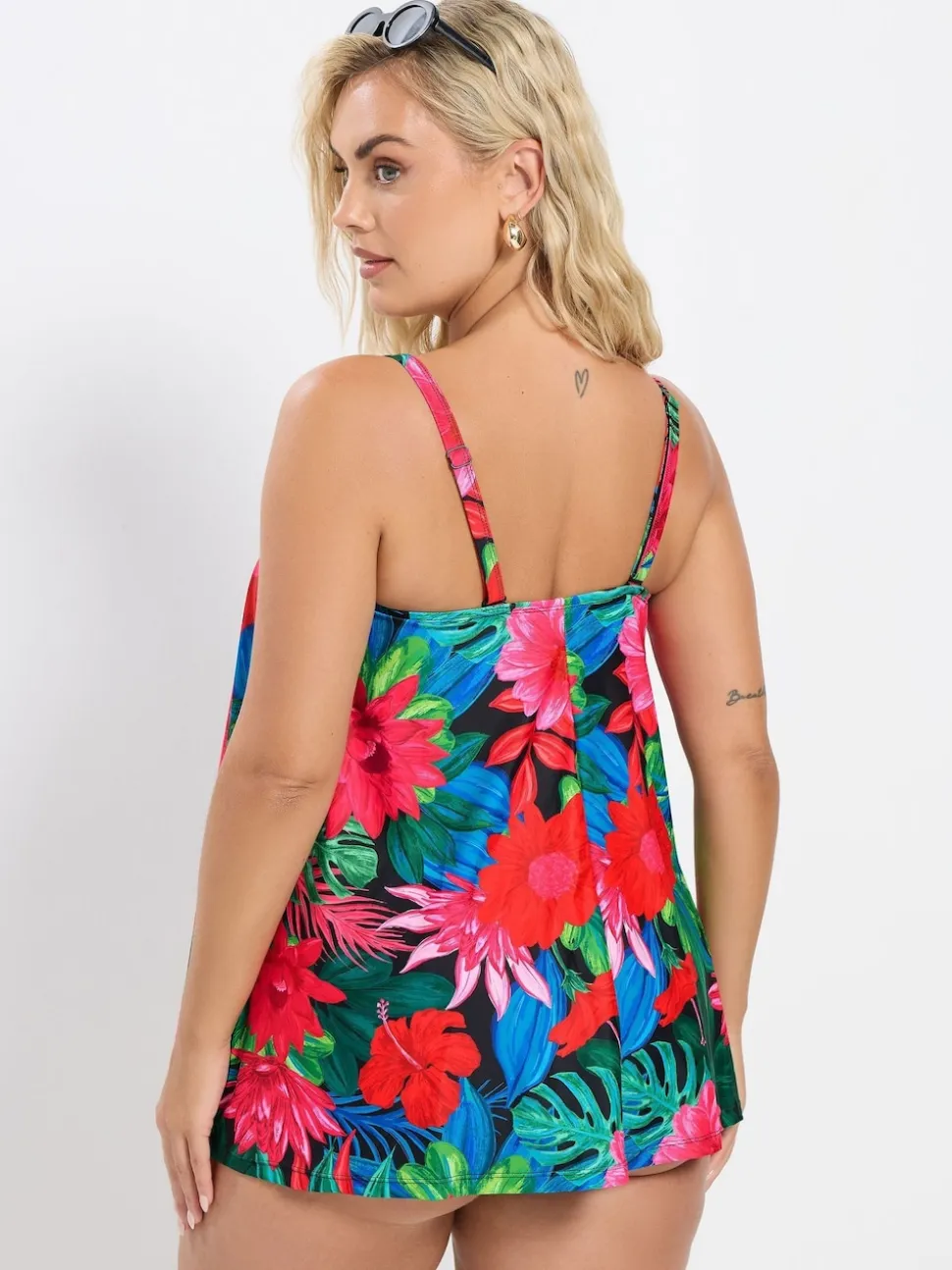 Rouge - Tankini trapé Yours Curve