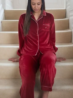 Rouge - The Little Tailor Pyjama de Noël en velours doux de luxe