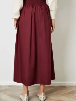 Rouge - Threadbare Jupe midi avec poches