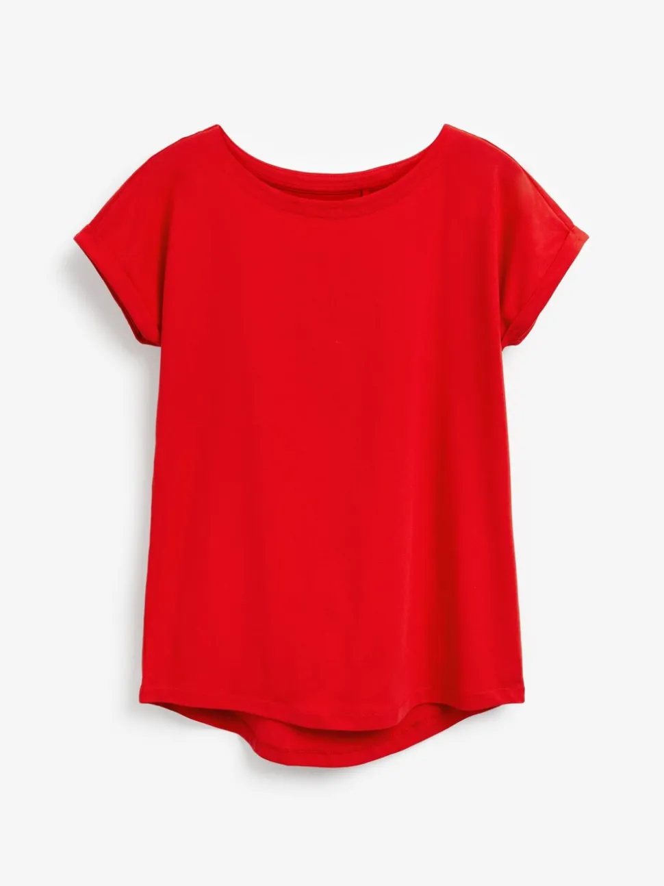 Rouge - T-shirt à manches cap