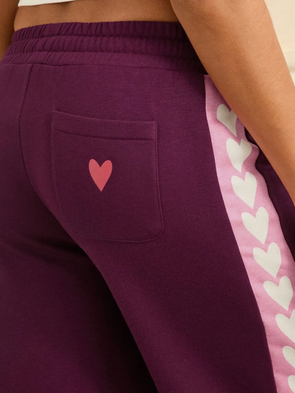 Rouge baie - Bas Love & Roses en jersey Vêtements d'intérieur