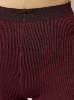 Rouge baie - Lot de 1 collants en maille torsadée à poignée chaude