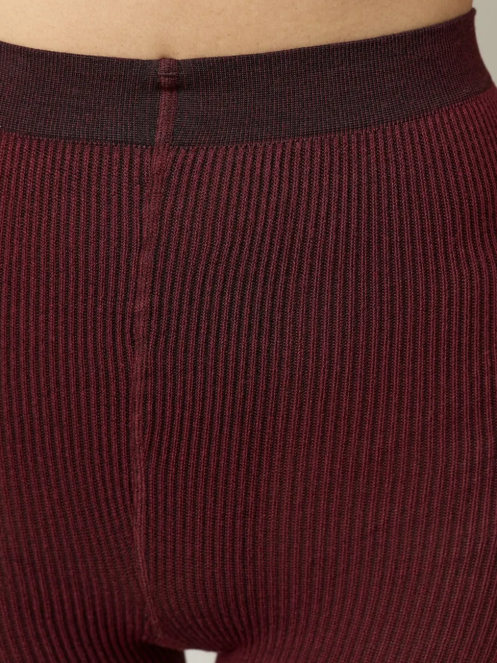 Rouge baie - Lot de 1 collants en maille torsadée à poignée chaude