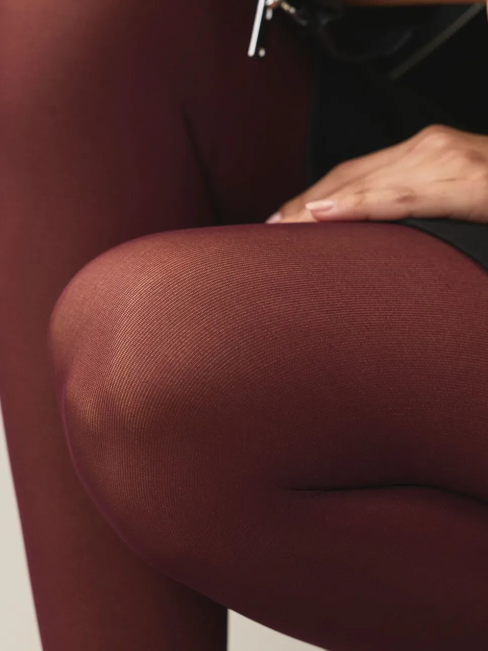 Rouge bordeaux - 40 paire de collants 1 deniers