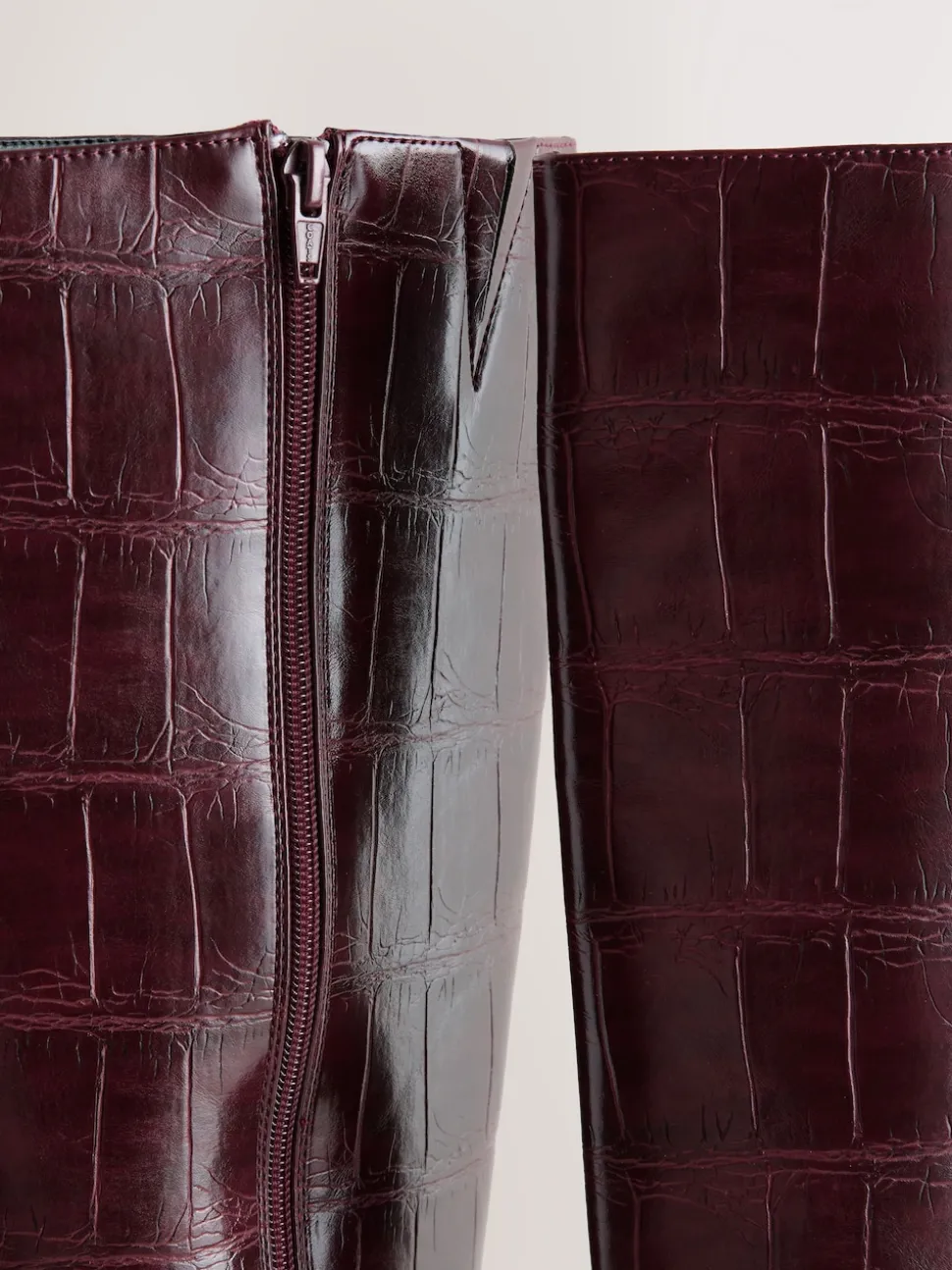Rouge bordeaux - Bottes Forever Comfort® hauteur genou à talons incurvés