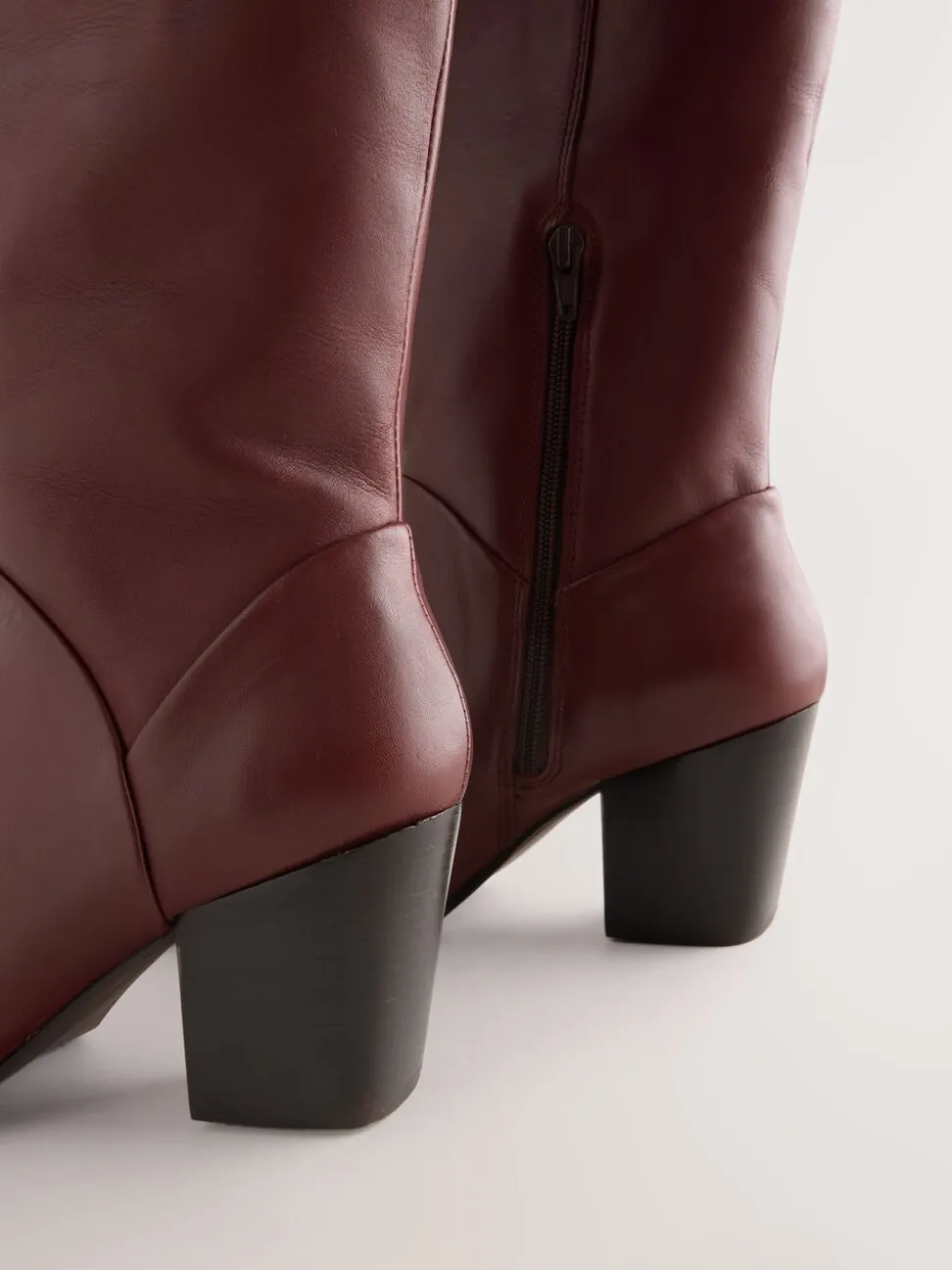 Rouge bordeaux - Bottes western Forever Comfort® hauteur genou à talon bloc